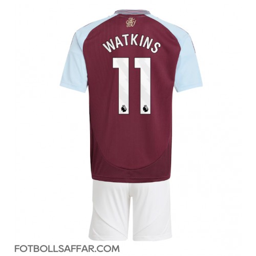 Aston Villa Ollie Watkins #11 Hemmadräkt Barn 2024-25 Kortärmad (+ Korta byxor)